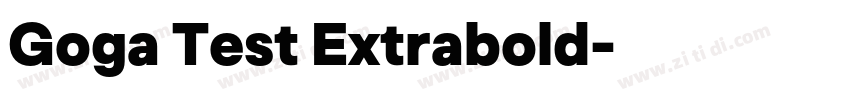Goga Test Extrabold字体转换